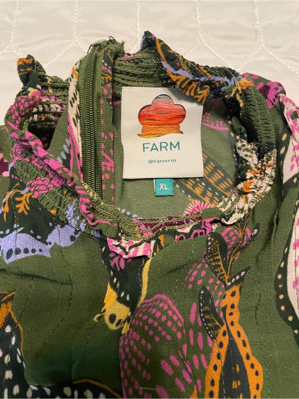 Farm Rio Jungle Mini Dress X Large - Picture 8 of 9